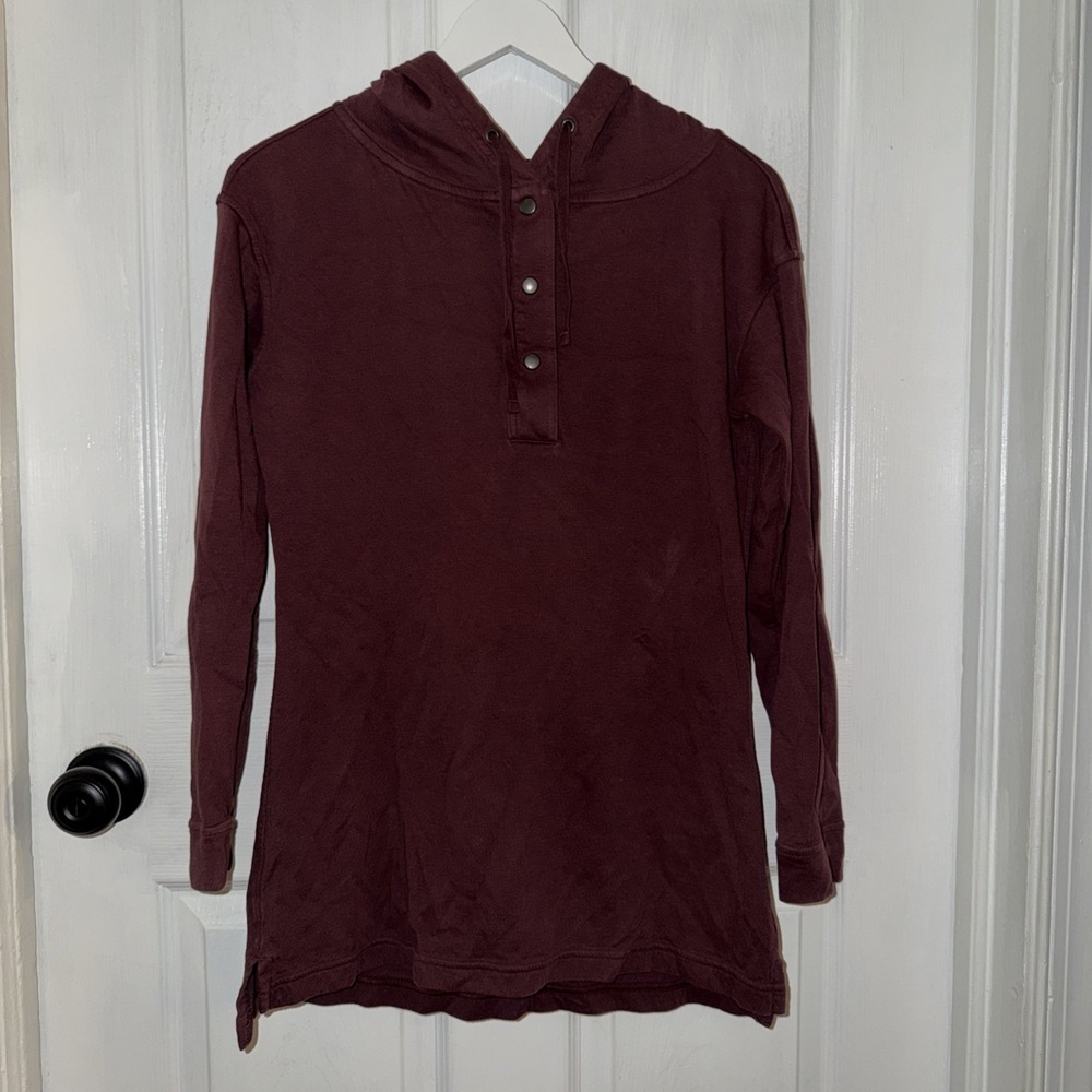 Patagonia Women's Misty Meadow Tunic Dark Red Size S Organic Cotton